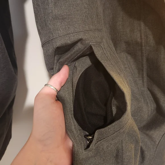 Eddie Bauer Women's Gray Waterproof Hooded Trench Coat XL - Picture 7 of 15